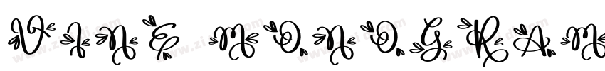 Vine Monograms字体转换